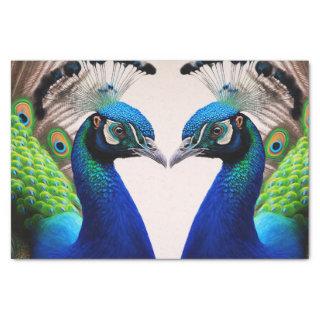 Beautiful Colorful Peacock Peafowl Bird Wildlife Tissue Paper