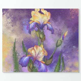 Beautiful Iris Flower - Migned Art Painting