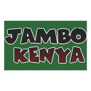 Beautiful Jambo Kenya Hakuna Matata Lovely Art  Rectangular Sticker