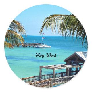 Beautiful Key West Classic Round Sticker