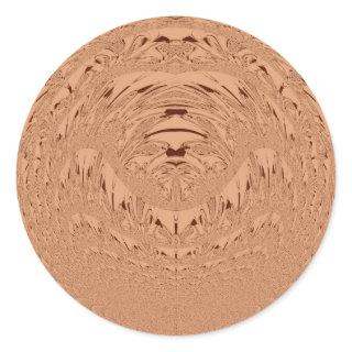 Beautiful Lovely African Lion head vector pattern  Classic Round Sticker