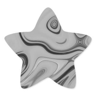 Beautiful Lovely Ash Gray Texture Color Art Print Star Sticker