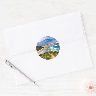 Beautiful New Zealand Classic Round Sticker