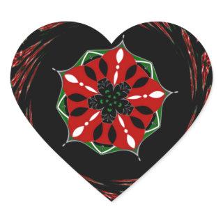 Beautiful Pink Blue White Hearts of Love Design Heart Sticker