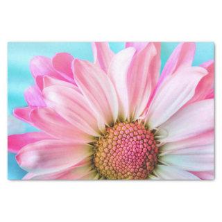 Beautiful Pink Flower Close Up Photo Tissue Paper