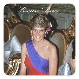 Beautiful! Princess Diana Thailand 1988 Square Sticker