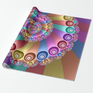 Beautiful Rainbow Colors Abstract Fractal Art