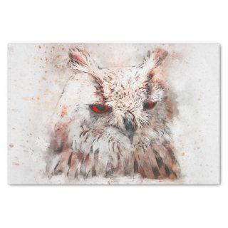 Beautiful Rust Accent Owl  Tissue Paper