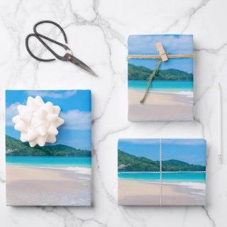 Beautiful Tropical Destination Scenic Beach  Sheets