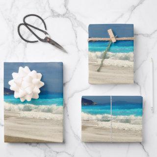 Beautiful Turquoise Blue Sea Tropical Photography  Sheets