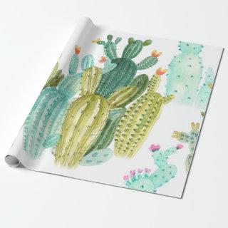Beautiful vintage cacti, succulents, cactus bloomi