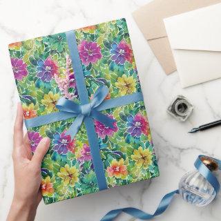 Beautiful Watercolor Flower Pattern