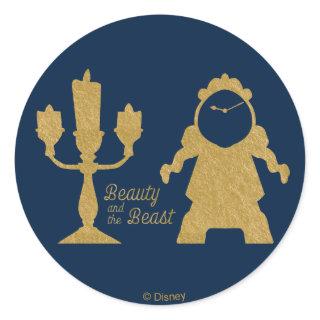 Beauty And The Beast | Lumiere & Cogsworth Classic Round Sticker