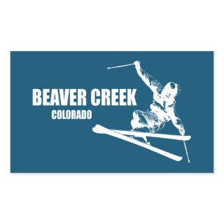 Beaver Creek Colorado Skier Rectangular Sticker