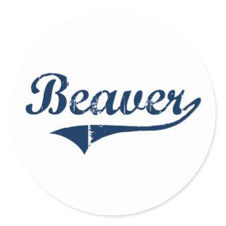 Beaver Pennsylvania Classic Design Classic Round Sticker