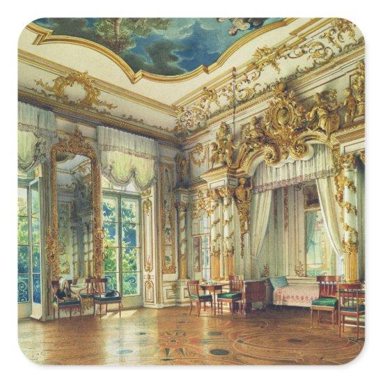 Bedroom of Tsar Alexander I Square Sticker