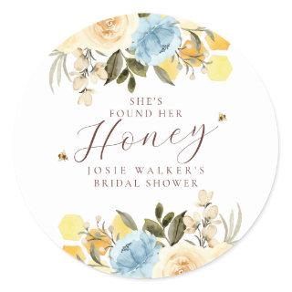 Bee Bridal Shower Classic Round Sticker