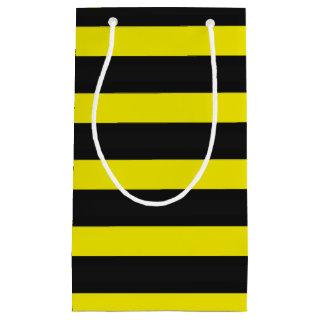 Bee Inspired Black/Yellow Stripes Small Gift Bag