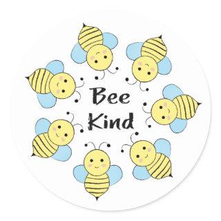 Bee Kind Bees Classic Round Sticker