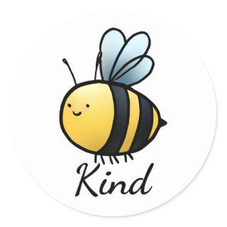 "Bee" Kind Classic Round Sticker