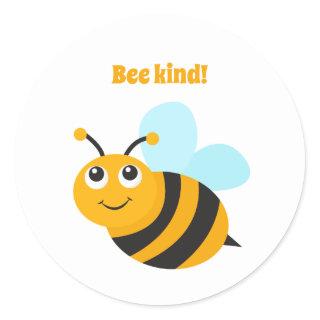 Bee kind   classic round sticker
