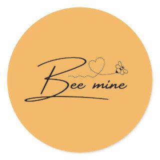 Bee Mine Classic Round Sticker