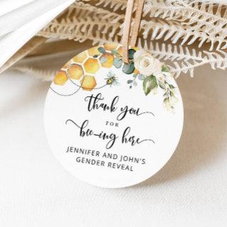 Bee thank you for beeing here favor tags