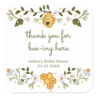 Bee Themed Bridal Shower Sticker