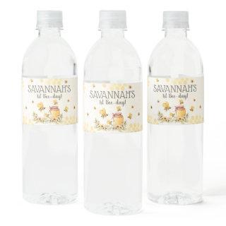 Bee Water Bottle Labels Summer