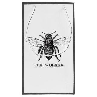 Bee Worker Honey Black Bumblebee Small Gift Bag