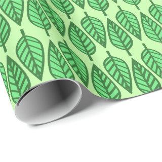 Beech leaf pattern - Shades of lime green