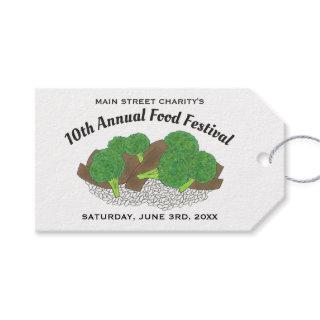 Beef and Broccoli Chinese Restaurant Food Festival Gift Tags