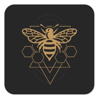 Beekeeper Bee Honey Lover Square Sticker