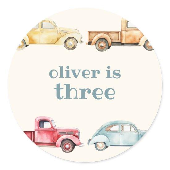 Beep Beep Beep Birthday Sticker