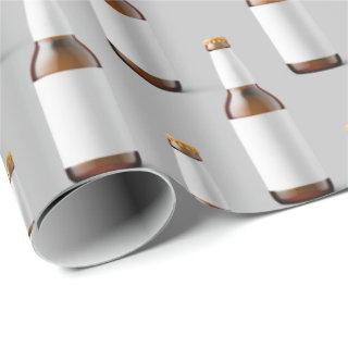 beer bottle on gray
