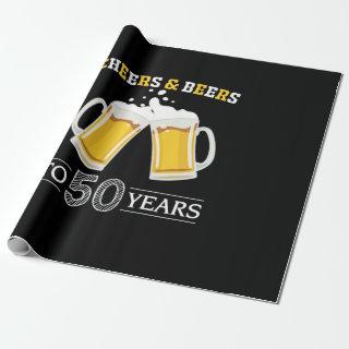 Beer Drinker Cheers and Beers to 50 Years Birthday