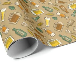 Beer Icons Pattern