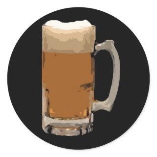 Beer Mug Classic Round Sticker