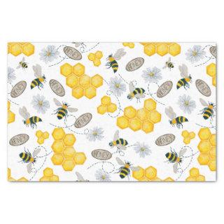 Bees, Flowers and Honey  Tissue Paper