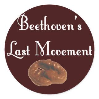 Beethoven Last Movement Classic Round Sticker
