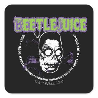 Beetlejuice | Harry the Hunter Shrunken Head Square Sticker