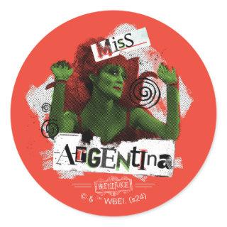 Beetlejuice | Miss Argentina Classic Round Sticker