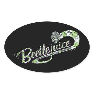 Beetlejuice | Turn on the Juice Oval Sticker