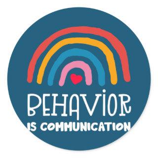 Behavioral Squad Specialist Behavior Analyst Classic Round Sticker
