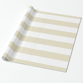 Beige, White XL Stripes Pattern