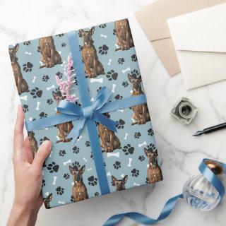 Belgian Malinois Dog Paw Prints All Occasion