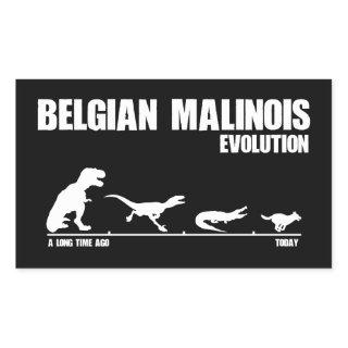 Belgian Malinois Evolution Rectangular Sticker