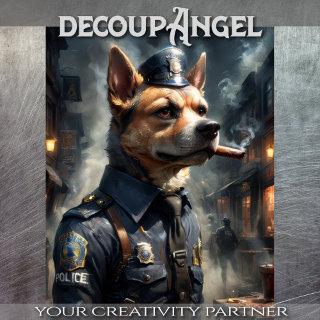 Belgian Shepherd Dog- Decoupage - Tissue Paper