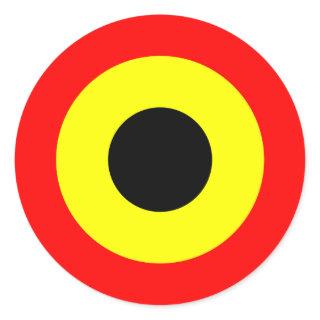 Belgium Air Force Roundel Classic Round Sticker