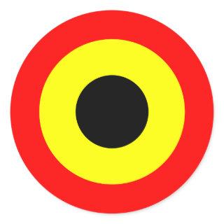 Belgium Air Force Roundel Classic Round Sticker